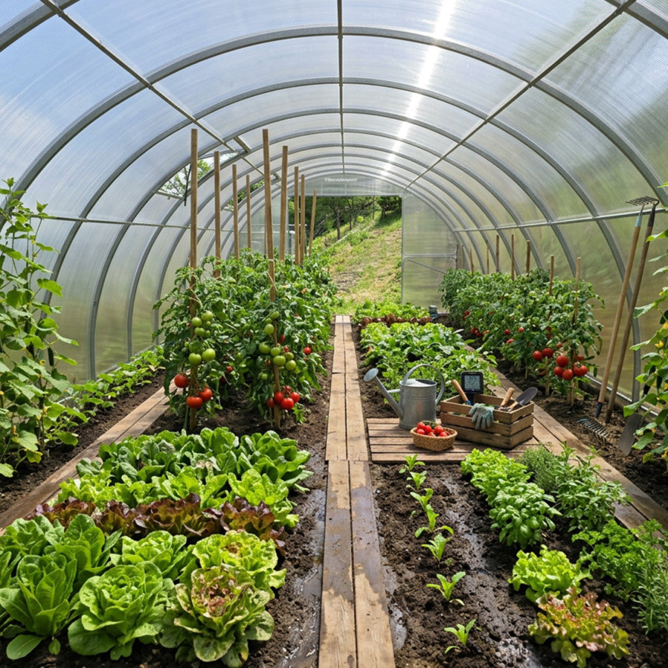 Modular Steel Tunnel Greenhouse | Width 4m