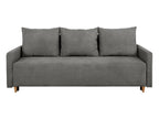 3 Seater Sofa Bed SIGMA LUX 3DL BRW Grey Onega 7
