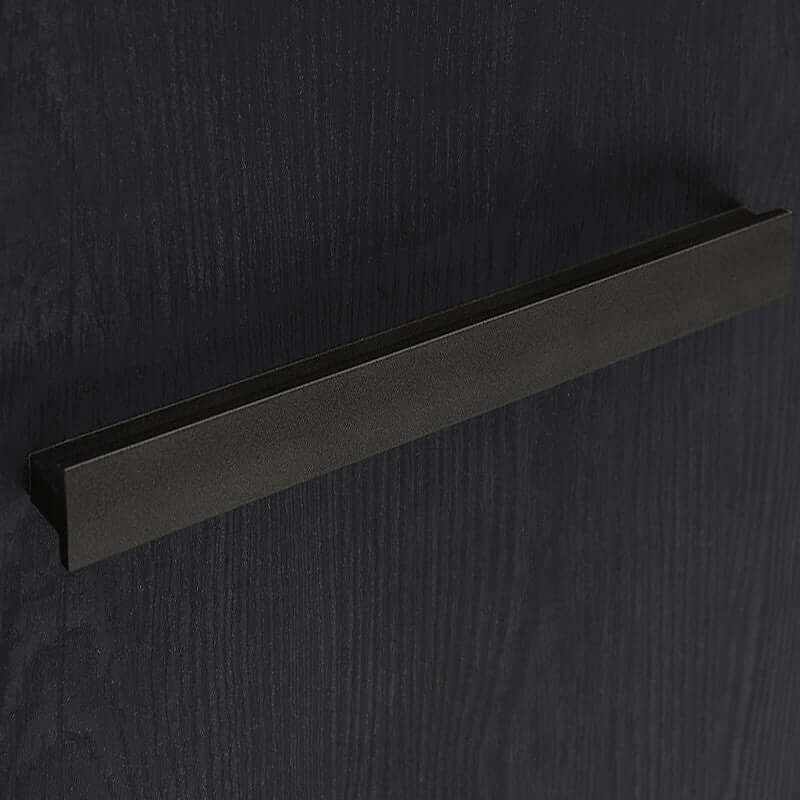 BALIN BRW KOM1S 1 Drawer BLACK RED WHITE Bedside Table-Monastery Oak / Black Oak