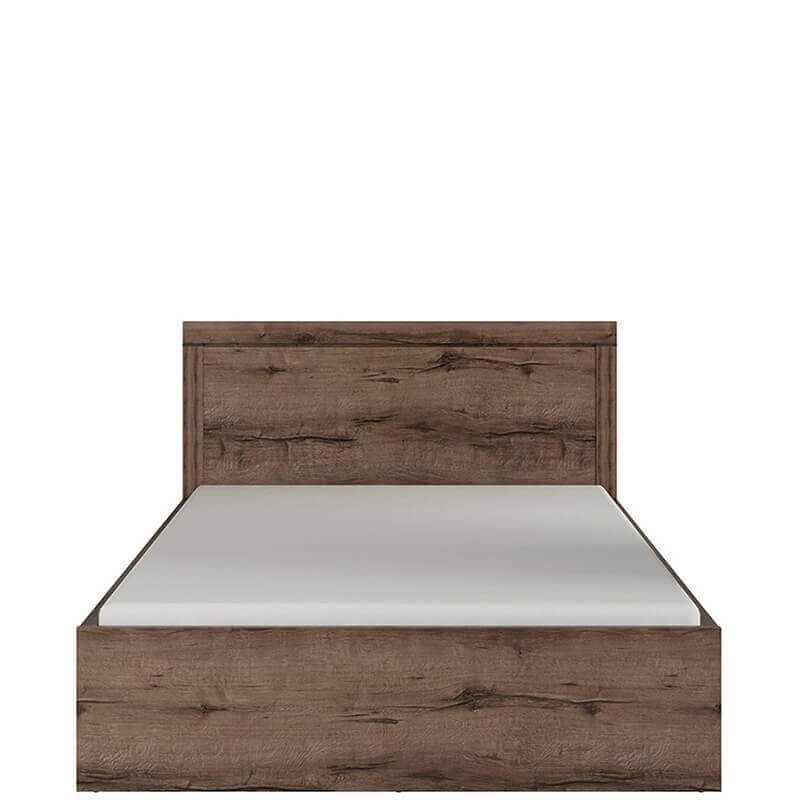 BALIN BRW LOZ/140/B Double Lift Up Storage BLACK RED WHITE Bed-Monastery Oak