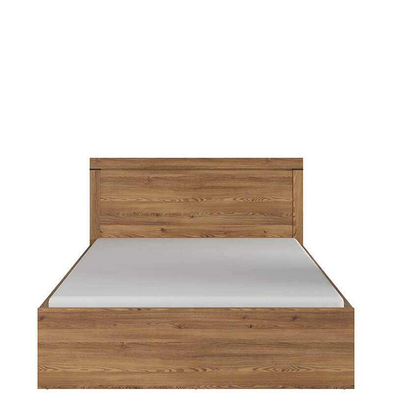 BALIN BRW LOZ/140/B Double Lift Up Storage BLACK RED WHITE Bed-Sibiu Gold Larch