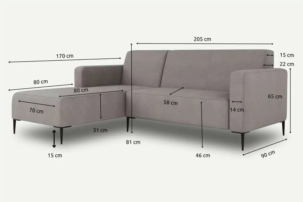 Corner Sofa BOLDER MOCO HOME 205x170 cm