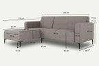 Corner Sofa BOLDER MOCO HOME 205x170 cm