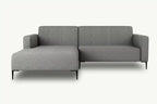 Grey Left Corner Sofa BOLDER MOCO HOME Diosa 85 215x170cm
