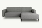 Grey Right Corner Sofa BOLDER MOCO HOME Diosa 85 215x170cm