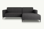 Graphite Right Corner Sofa BOLDER MOCO HOME Diosa 93 215x170cm