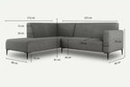 Corner Sofa BOLDER MOCO HOME 223x215 cm