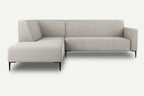 Beige Left Corner Sofa BOLDER MOCO HOME Diosa 01 244x215 cm