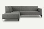Grey Left Corner Sofa BOLDER MOCO HOME Diosa 85 244x215 cm