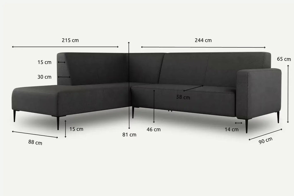 Corner Sofa BOLDER MOCO HOME 244x215 cm