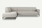 Beige Left Corner Sofa BOLDER MOCO HOME Diosa 01 283x215 cm