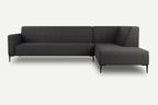 Graphite Right Corner Sofa BOLDER MOCO HOME Diosa 93 283x215 cm