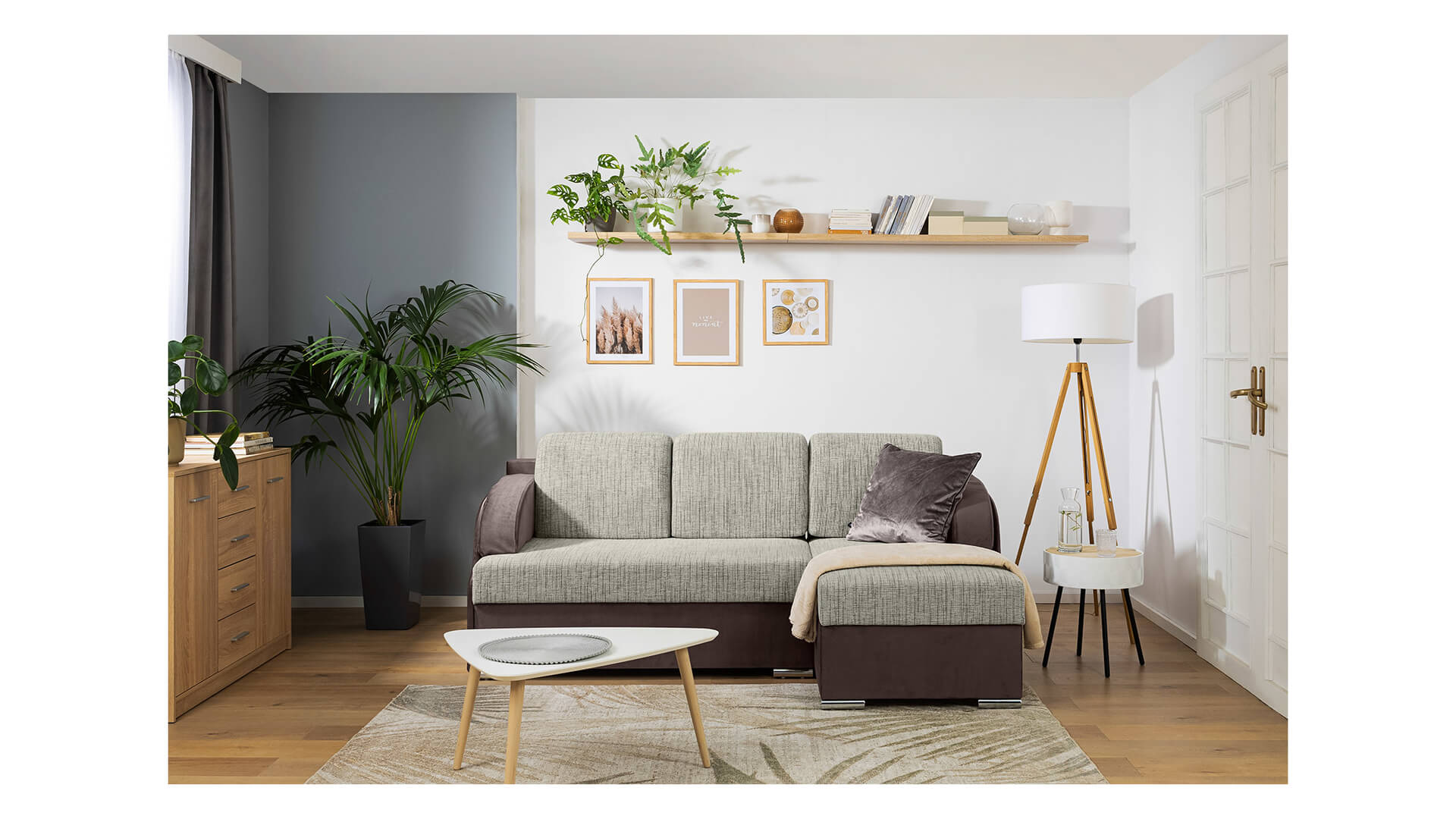 Corner Sofa Bed MERIN LUX 3DL BRW