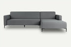 Graphite Right Corner Sofa BOLDER MOCO HOME Castel 93 294x170 cm