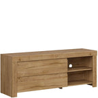 HOLTEN BRW RTV2S 2 Drawer BLACK RED WHITE TV Cabinet-Waterford Oak