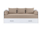 Bed set 80/160 Tetrix with mattress, headboards and cushions Carbo