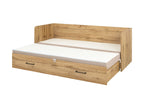 Bed set 80/160 Tetrix with mattress, headboards and cushions Carbo
