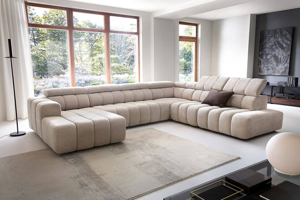 Modular Corner Sofa Zurich LL-2E-C-1-OTTR PUSZMAN Beige