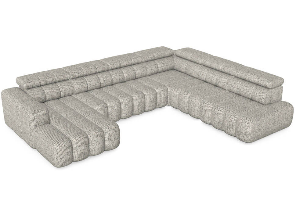 Modular Corner Sofa Zurich LL-2E-C-1-OTTR PUSZMAN Cream