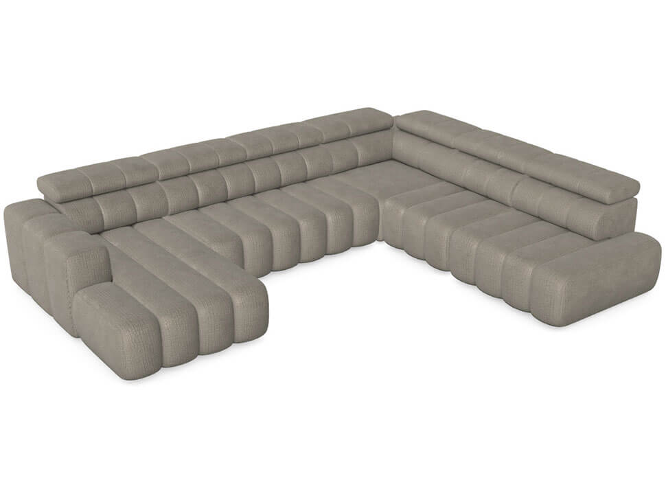 Modular Corner Sofa Zurich LL-2E-C-1-OTTR PUSZMAN Grey