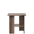 NEPO PLUS BRW LAW/55 Square BLACK RED WHITE Coffee Table-Monastery Oak