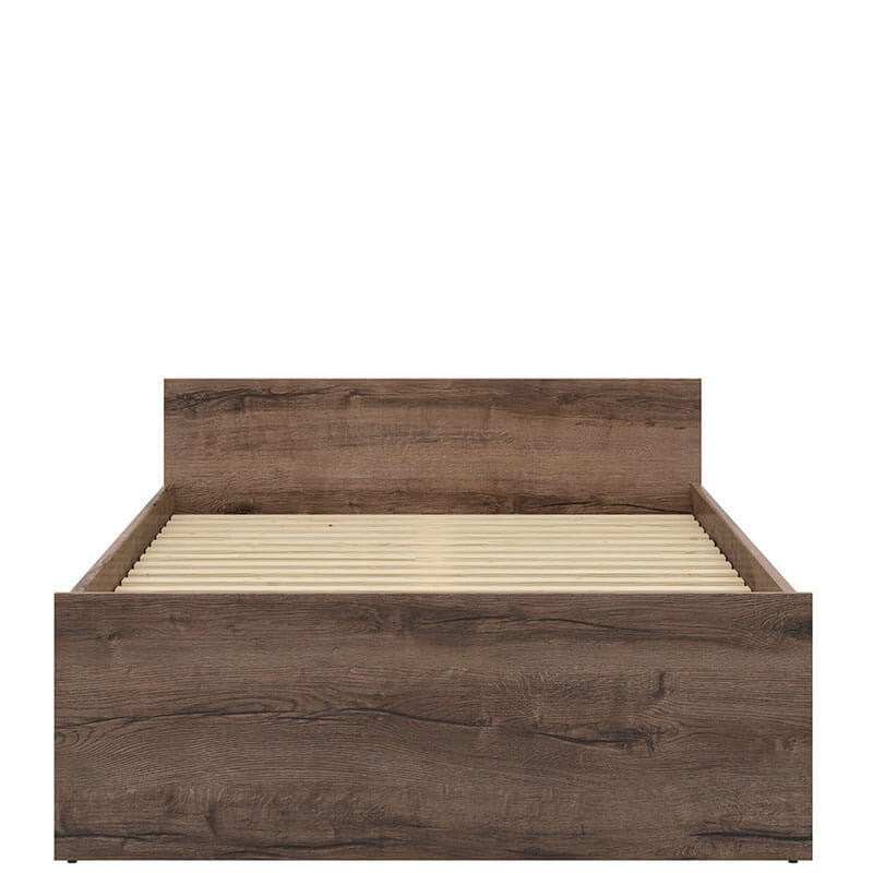 NEPO PLUS BRW LOZ/120 Semi Double BLACK RED WHITE Bed-Monastery Oak