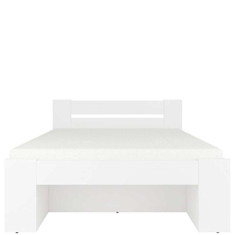 NEPO PLUS BRW LOZ3S Double BLACK RED WHITE Bed-White
