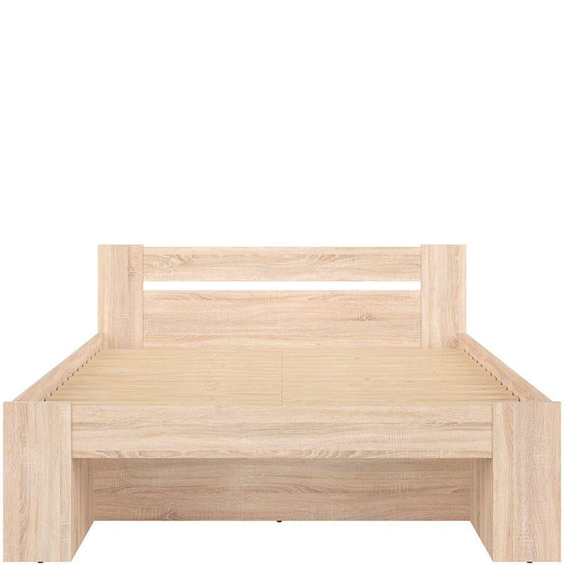 NEPO PLUS BRW LOZ3S/160 King Size BLACK RED WHITE Bed-Sonoma Oak
