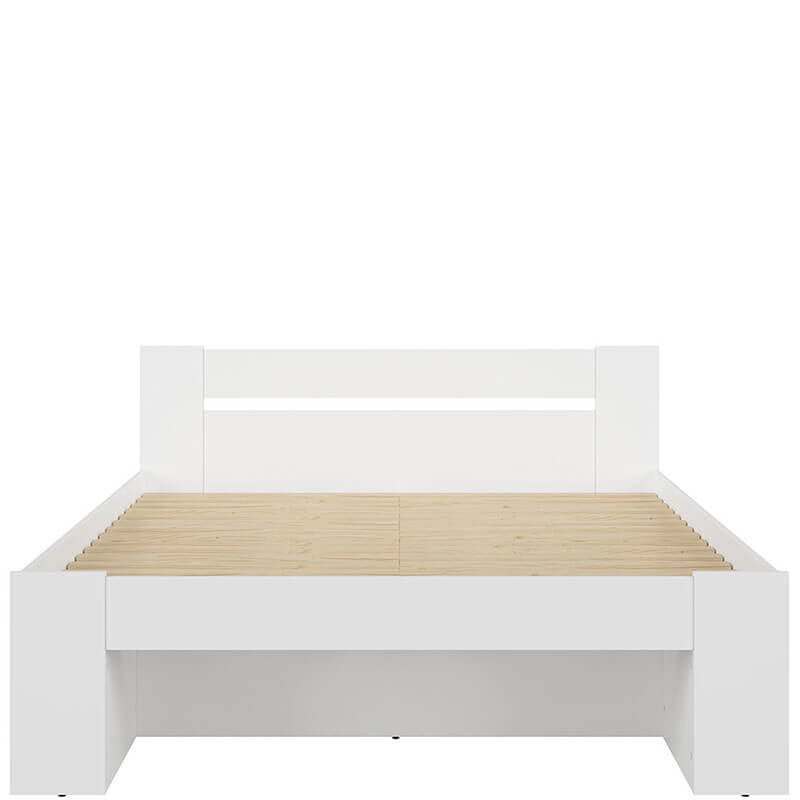 NEPO PLUS BRW LOZ3S/160 King Size BLACK RED WHITE Bed-White