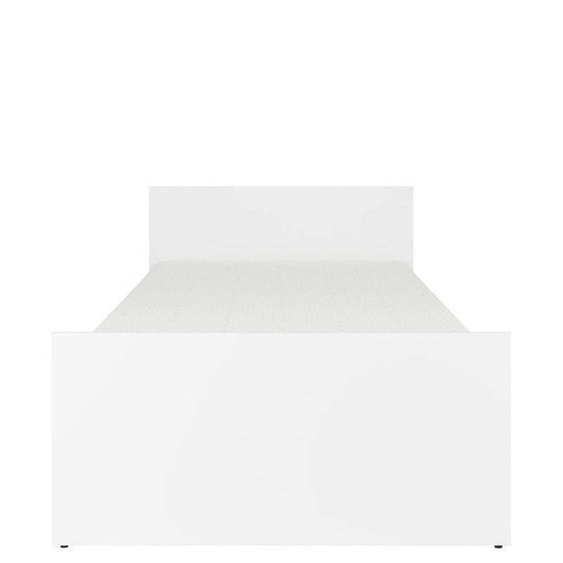 NEPO PLUS BRW LOZ/90 Single BLACK RED WHITE Bed-White