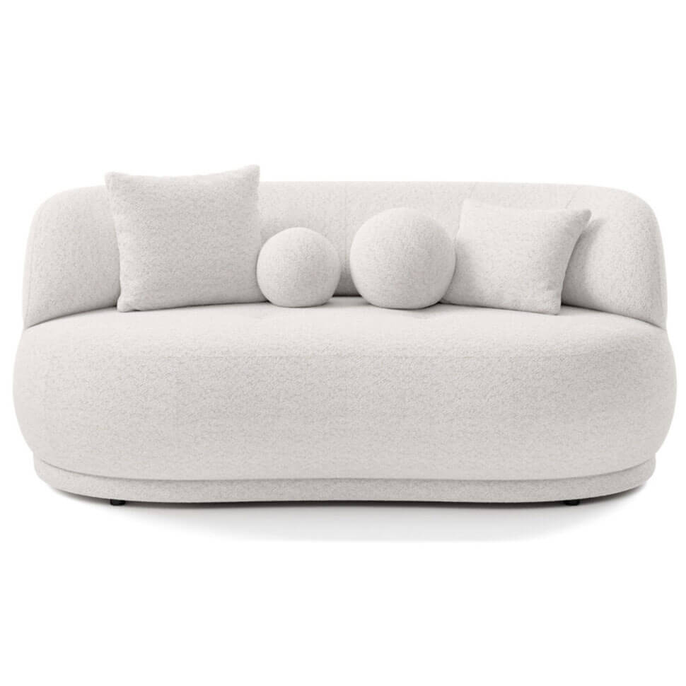 Mini sofa GIO MINI PUSZMAN with rounded design, fabric upholstery, and ergonomic comfort